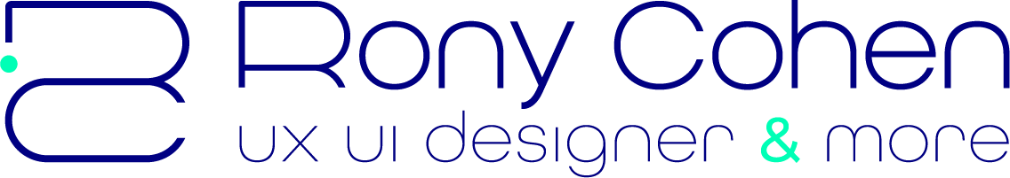 רוני כהן לוגו עיצוב מדיה גרפיקה ux ui designer